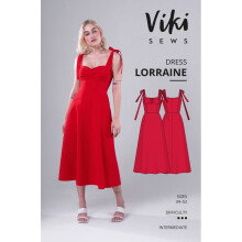 Vikisews Sewing Pattern Lorraine Dress Women UK 4-22 Dresses