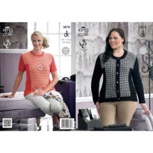 King Cole Merino Knitting Pattern 3878 Women 32 - 46 Inches Jackets, Sweaters