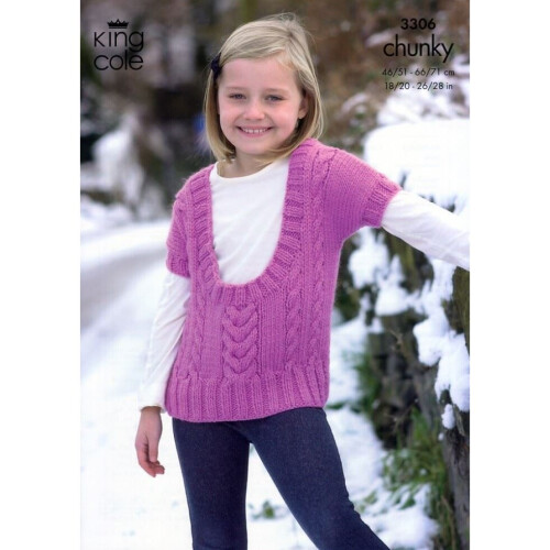 King Cole Comfort Knitting Pattern 3306 Kids 1 - 6 Years