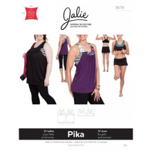 Jalie Sewing Pattern 3679 Pika Sport Bra & Tank Kids, Teenagers, Women 27 Sizes