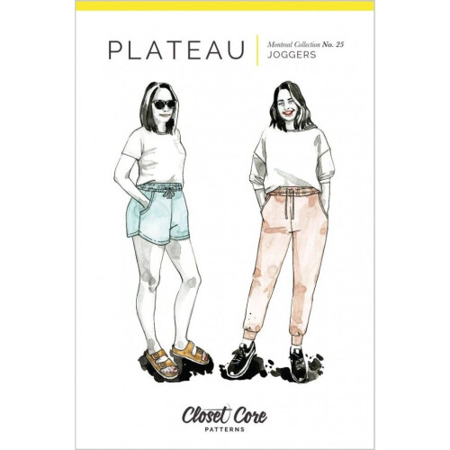 Closet Core Patterns Sewing Pattern Plateau Joggers Women 0-20