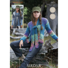 Sirdar Indie Knitting Pattern 9455 Women 32 - 54 Inches Jackets