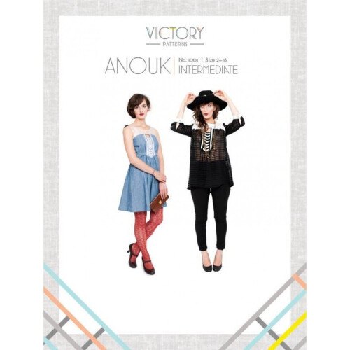 Victory Patterns Sewing Pattern Anouk Dress & Tunic Women Sizes 2-16