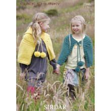 Sirdar Click Knitting Pattern 2346 Kids 2 - 13 Years Capes