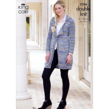 King Cole Merino Knitting Pattern 3356 Women 32 - 42 Inches Jackets