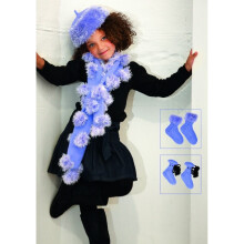 Stylecraft Eskimo Knitting Pattern 8396 Kids Ages: 2-12 Headwear, Scarves, Socks