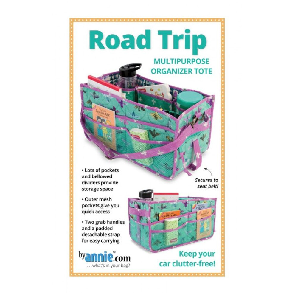By Annie Sewing Pattern Road Trip Organiser Bags 5059486018202