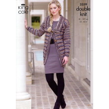 King Cole Merino Knitting Pattern 3359 Women 32 - 42 Inches Jackets