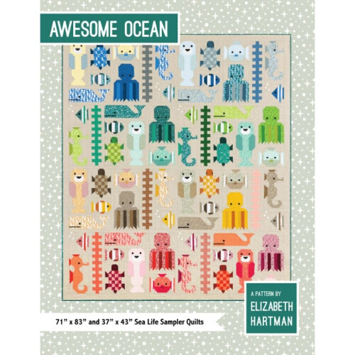 Elizabeth Hartman Quilting Pattern Awesome Ocean  Quilts