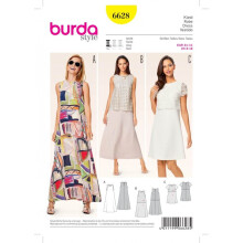 Burda Sewing Pattern 6628 Women 8-18 Dresses