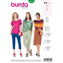 Burda Sewing Pattern 6329 Women 8-18 Tops
