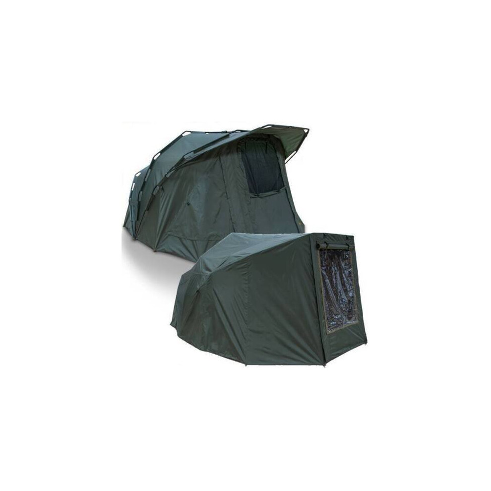 NGT XL FORTRESS BIVVY WITH HOOD AND OVERWRAP WINTER SKIN 2 MAN FISHING