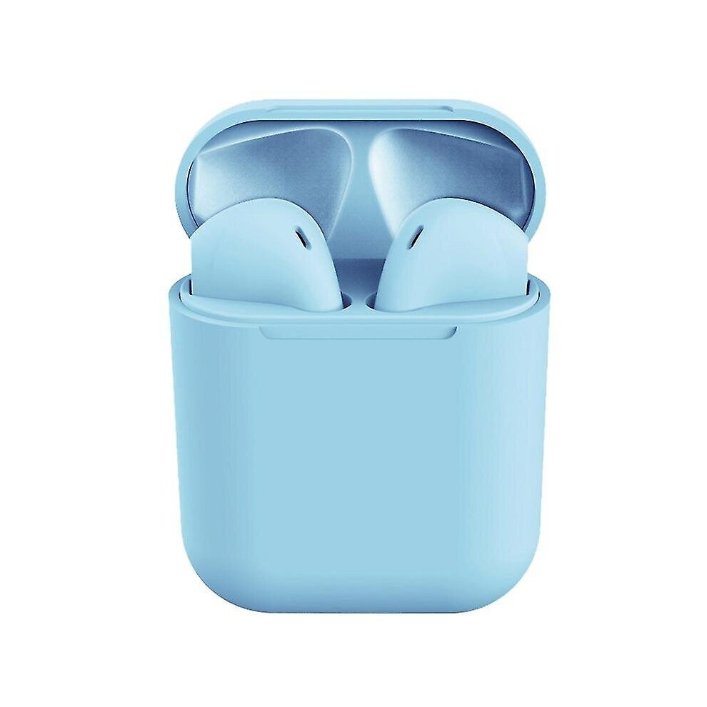 () Inpods 12 Tws Hifi Wiress Bluetooth 5.0 Earphones (Black) Sky Blue/Black 7336304694199