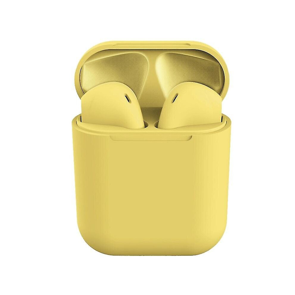 () Inpods 12 Tws Hifi Wiress Bluetooth 5.0 Earphones (Black) Yellow/Black 7336304694229