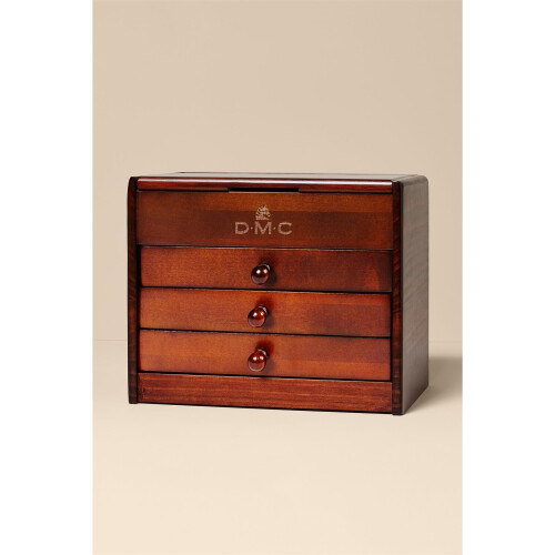 DMC DMC Wooden Collectors Box includes 120 Essential Stranded Cotton Threads 1