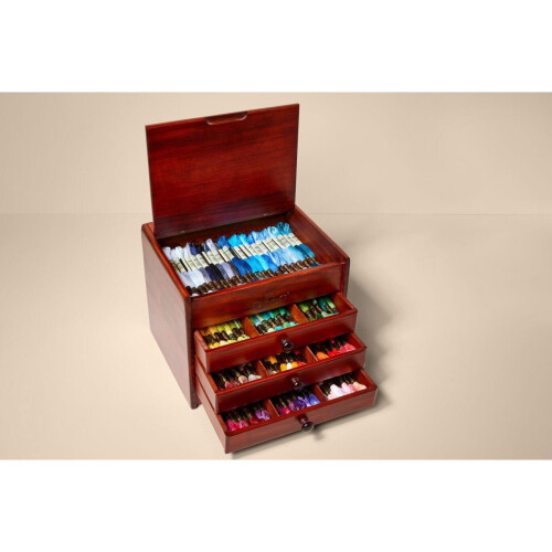 DMC DMC Wooden Collectors Box includes 120 Essential Stranded Cotton Threads 2