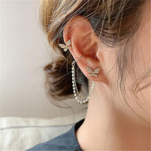 (A20) Vintage Gold Color Leaves Ear Cuff Set Non-piercing Ear Clips Fake Cartilage Earrings Clip