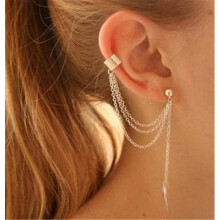 (A13) Vintage Gold Color Leaves Ear Cuff Set Non-piercing Ear Clips Fake Cartilage Earrings Clip