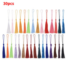 (Not Specified) 30PCS/Set Silky Tassels Crafts for Souvenir Bookmarks Jewelry Making Accessories