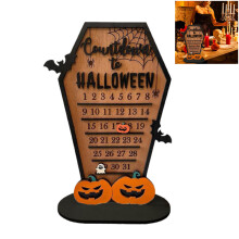 Halloween Advent Calendar DIY Wooden Pumpkin Countdown Calendar Decor