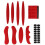 (Red) 27pcs/set Universal Helmet Inner Padding Kit Foam Pads Set Sponge Replacement 1