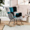Living And Home Tufted Upholstered Rocking Chair 2