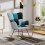 Living And Home Tufted Upholstered Rocking Chair 1