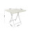 Living And Home 80cm Folding Dining Table and 4 Chairs Space Saving Kitchen Table Chairs Set 5