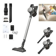 3 in 1 Lightweight Vacuum Cleaner Cordless Stick Vacuum Cleaner Handheld Floor Cleaner with LED Light 2 Modes ups to 35mins Runtime
