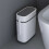 Living And Home Plastic Trash Can with Built-in Toilet Brush 1