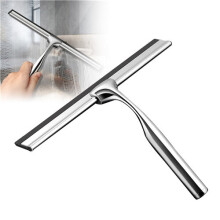 Stainless Steel All-Purpose Squeegee Shower Bathroom Windows Glass