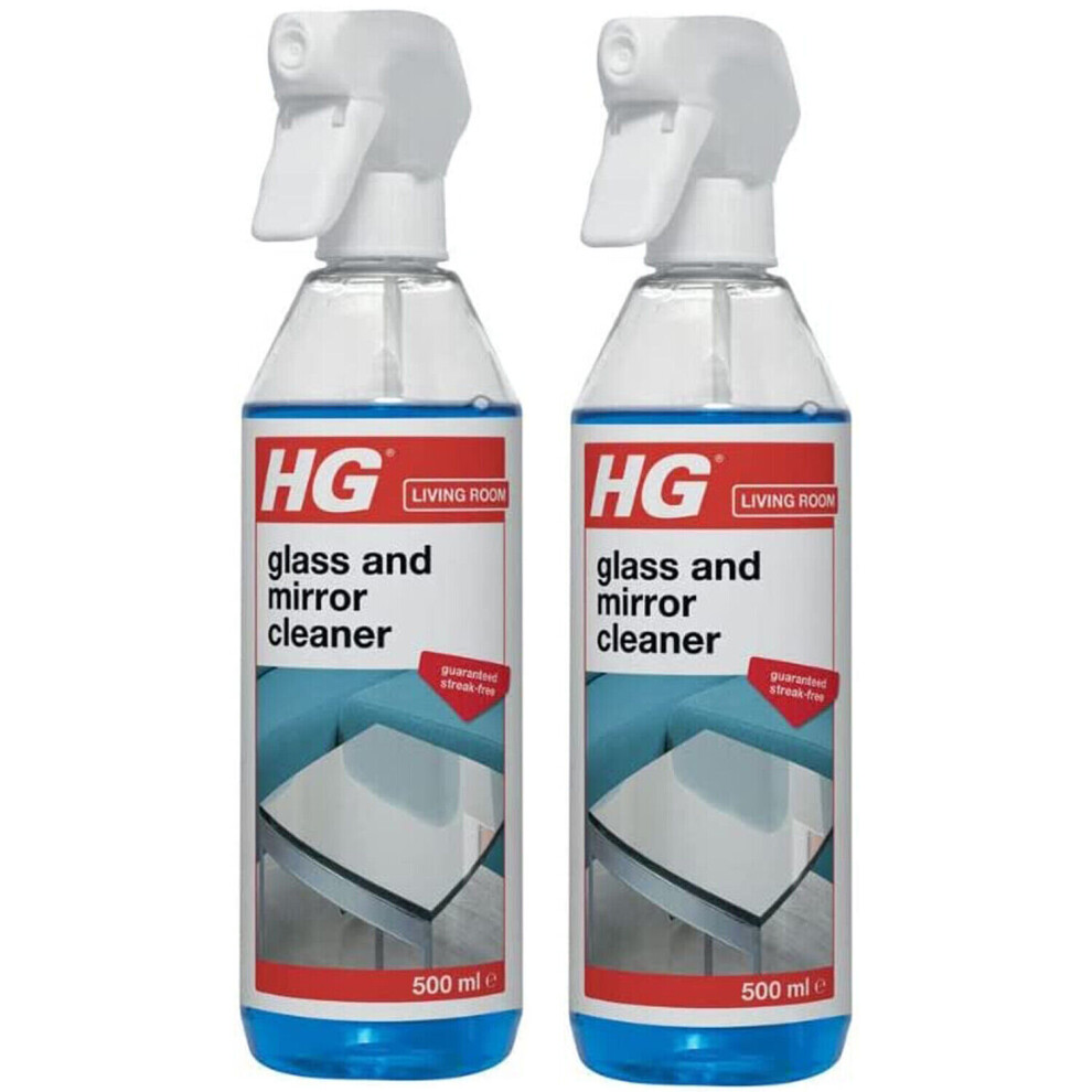 2 x HG Glass And Mirror Cleaner Spray - 500ml