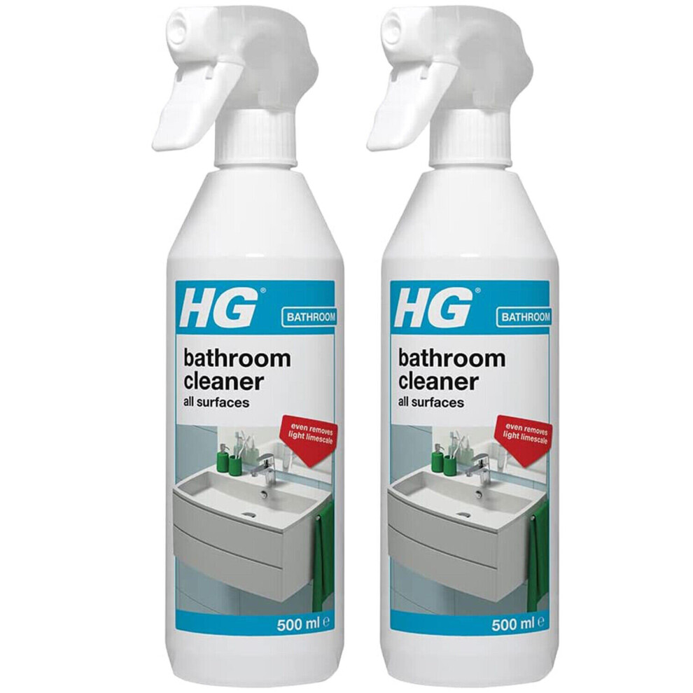 2 x HG Bathroom Cleaner All Surfaces - 500ml