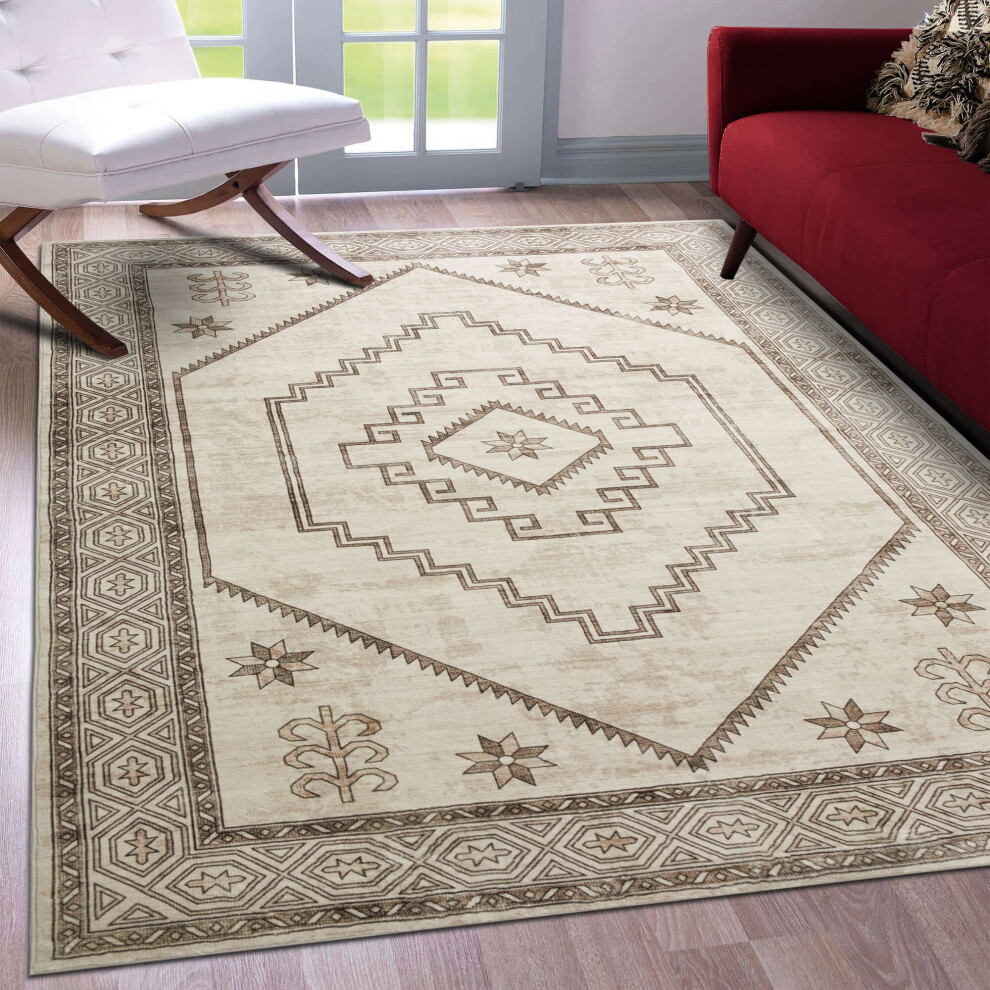 (Radiant, 160 X 230 cm-Bedroom Rug) Extra Large Rugs Traditional Carpets for Living Room Bedroom