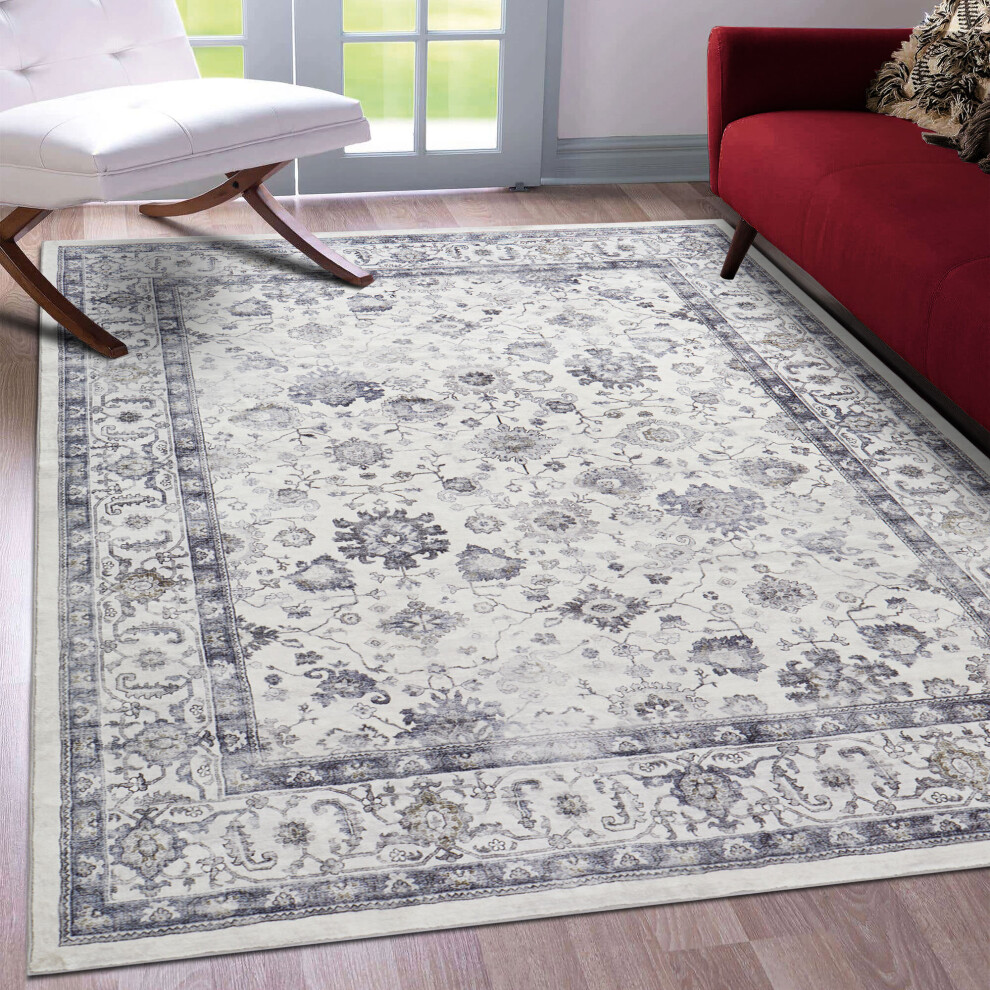 (Serene, 160 X 230 cm-Bedroom Rug) Extra Large Rugs Traditional Carpets for Living Room Bedroom