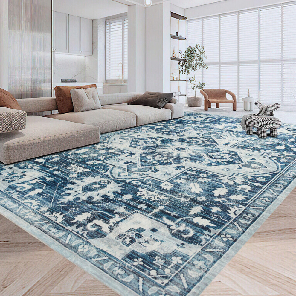 (Tranquil, 200 X 290 cm-Living Room Rug) Extra Large Rugs Traditional Carpets for Living Room Bedroom