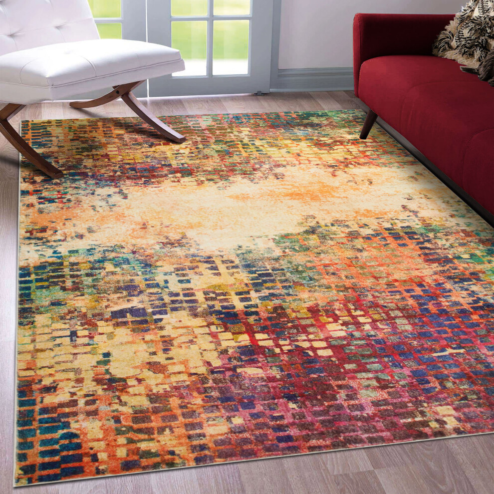 (Vibrant, 160 X 230 cm-Bedroom Rug) Extra Large Rugs Traditional Carpets for Living Room Bedroom