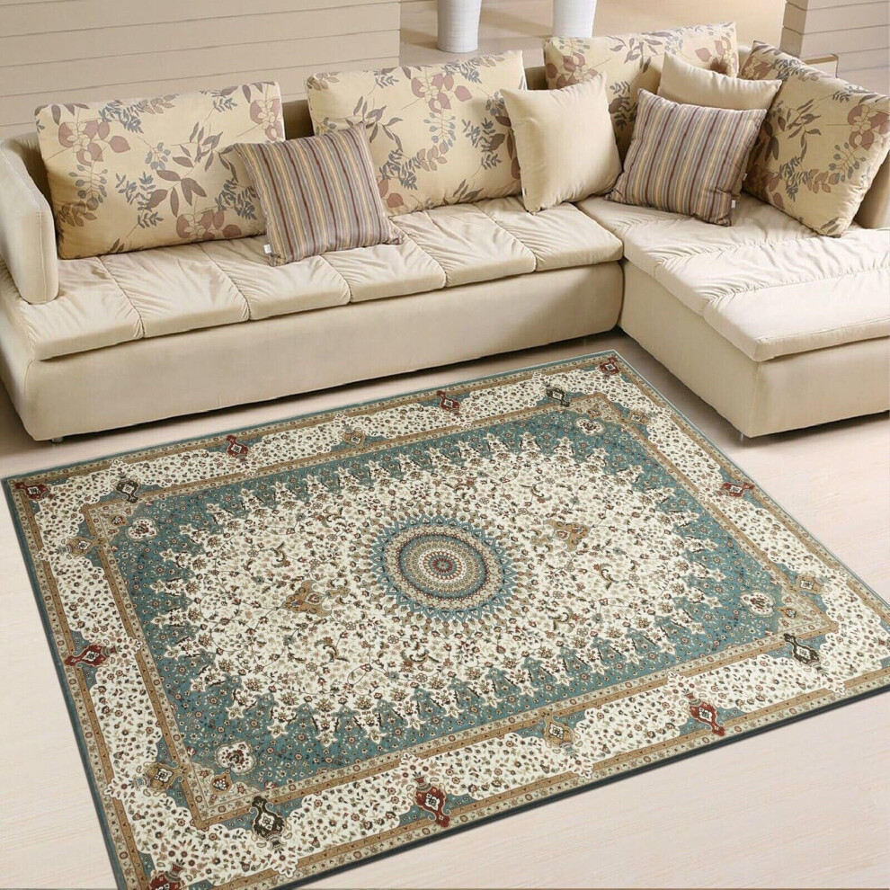 (Willow, 120 X 170 cm-Area Rug) Extra Large Rugs Traditional Carpets for Living Room Bedroom