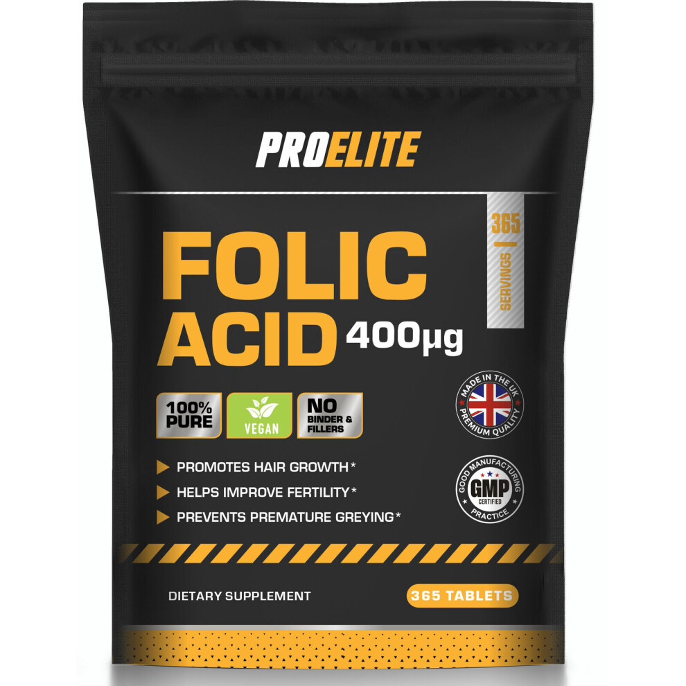 (365 Tablets) Folic Acid 400mcg Tablets Pregnancy Care Support