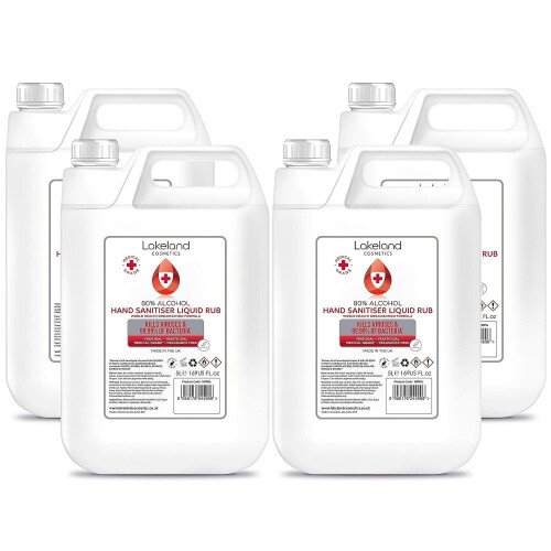 80% Alcohol Hand Sanitiser Liquid Rub 5 Litre Kills Bacteria Sanitizer 2
