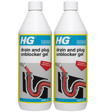 2 x HG Drain and Plug Unblocker Gel 1L