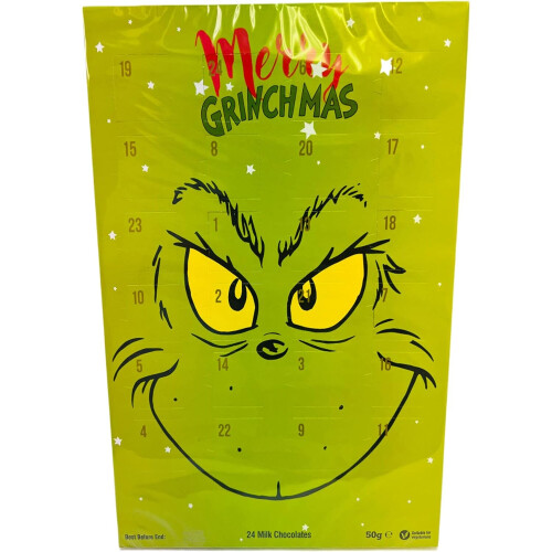 The Grinch 2023 Christmas Advent Calendar 24 Milk Chocolates on OnBuy