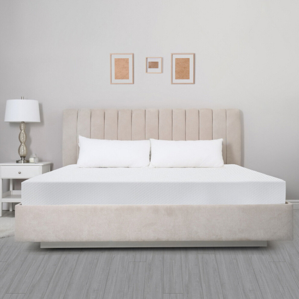 (Single - 90cm (3'0") X 190cm (6'3")) Cool Plus 10" (25cm) Soft Firm Memory Foam Mattress