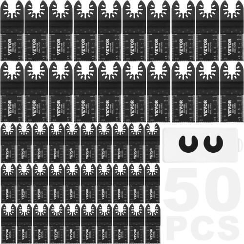 VEVOR VEVOR 50PCS Oscillating Tool Saw Blades Quick Release for Wood Plastic Aluminum