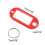 (White) 50 Pcs Keys Tags Practical Keys Labels with Split Ring and Label Window Keys Identifiers Luggage Tags Keychain Label Tag 5