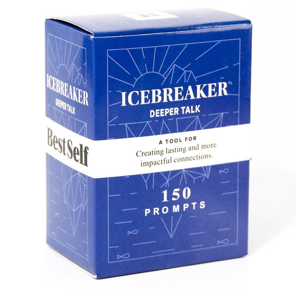 150 Cards Icebreaker Deeper Talk Deck By Bestself Conversation Party Board Game Card Games Full English