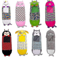 (Green, 180x70cm) Sleeping Bag Children's Lazy Warm Sleeping Bag Pajamas Children's Pillow_y(haoyi)-g