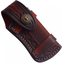 Pocket Scabbard, Knife Bag Leather Knife Case Folding Scabbard Knife Holder For Animal Trap Small