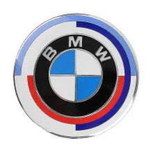82mm Bmw Boot Trunk Bonnet Hood Badge 50th Years Anniversary Emblem