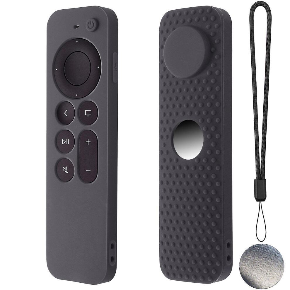 (P) For Apple Tv 4K Stick Remote Silicone Case Protective Cover Skin With Lanyard 7559731088854